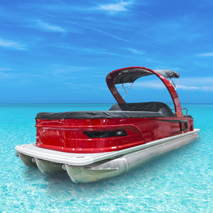 Bateau ponton sportif certifié CE avec télécommande, toit arqué, canapé de luxe, coque en aluminium, moteur 300 CV – Loisirs, vitesse, <span class=keywords><strong>passion</strong></span> - Product Image 3