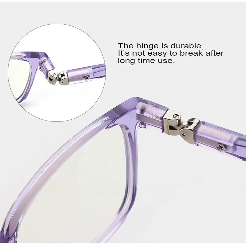 Wholesale TR90 360 degree flexible hinge square crystal colors light weight optical glasses frames for kids F8501