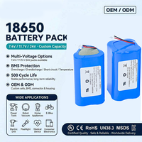 Produsen Paket Baterai Kustom Sel Baterai Lithium Ion Silinder 18650 untuk Robot Vacuum Cleaner Bersertifikasi CE/RoHS/KC