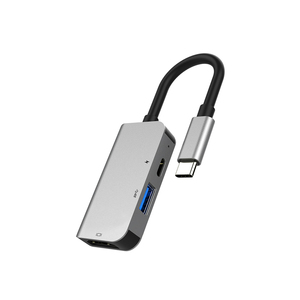USB-C Hub 3-en-1 Convertisseur 4K Câble <span class=keywords><strong>adaptateur</strong></span> <span class=keywords><strong>HDMI</strong></span> avec blindage combiné USB 3.1 Type C pour Samsung Hu iPad <span class=keywords><strong>Mac</strong></span> NS - Product Image 3