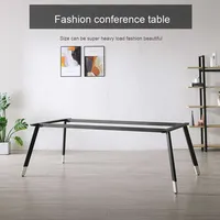 Étagère de bureau carrée en métal solide moderne en fer jambe de Table à manger support de Table d'ordinateur support de Table de conférence pieds en métal
