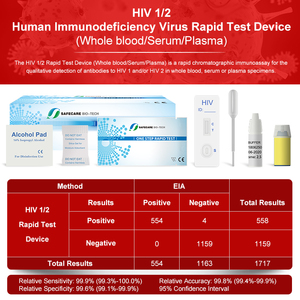<span class=keywords><strong>HIV</strong></span> 약물 <span class=keywords><strong>HIV</strong></span> 1/2 전문 검사 신속 검사 - Product Image 4