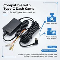 Sistema DMS para Automóvil, 12V/24V a 5V 2A, Kit de Cableado USB Tipo-C Multipuerto con Pantalla Digital
