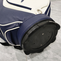 Sac de golf étanche en cuir PU personnalisé avec logo OEM/ODM ASL Wholesale, sac de chariot ou sac à pied, faible MOQ, 6 ou 14 compartiments