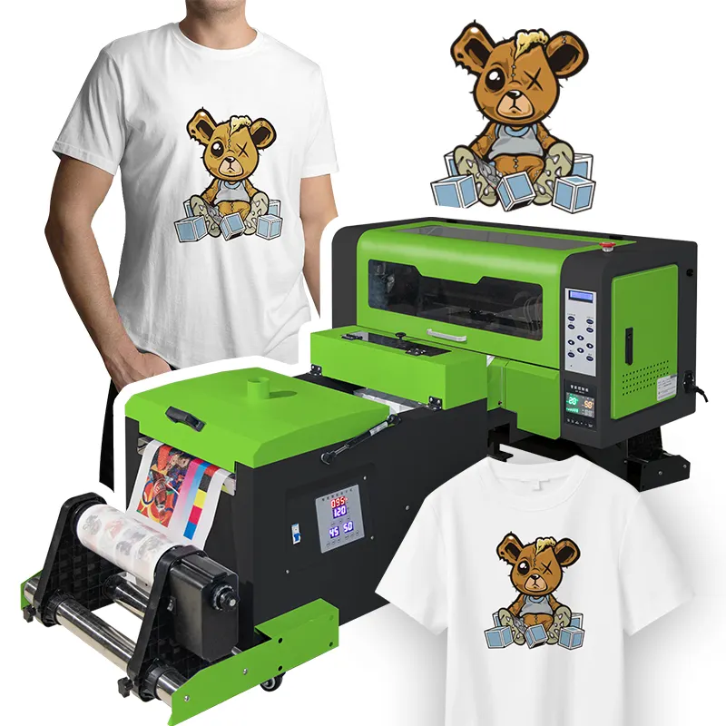 A3 DTF fornitore di stampanti XP600 testina di stampa DTF Transfer PET Film stampanti digitali per abbigliamento