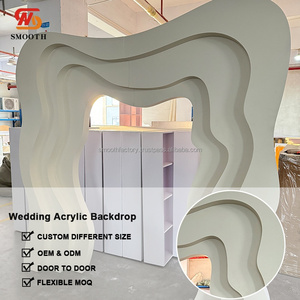 Moderno arco acrílico de onda suave para fiesta, boda, eventos, cumpleaños, Baby Shower, telón de fondo - Product Image 3