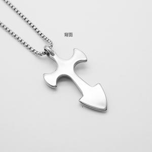 Cross Enamel Shield Religious Anti Non Tarnish WaterProof Stainless Steel <b>Fashion</b> Jewelry Pendant <b>Necklaces</b> for Men Wholesale - Product Image 5