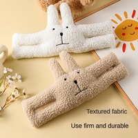 Bloque-porte en peluche mignon pour chambre d'enfant, protection anti-pincement, design lapin et ours, jouet doux, bloque-porte de sécurité