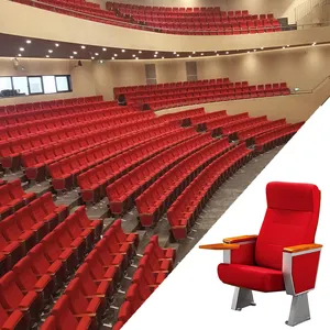 Top Sale Theater Furniture Theater Church Seating Standard Seat Size Lecture Hall Auditorium Chair