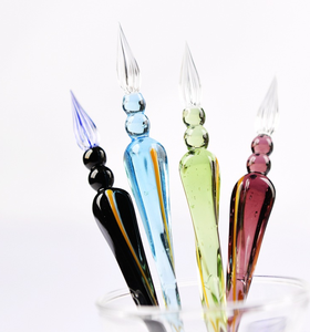 2025 Nuevo diseño de pluma de inmersión de vidrio de alta calidad Artículo en línea caliente para la venta Novedosas plumas estilográficas para escribir Viene con caja de regalo - Product Image 4