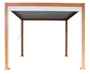 Tente de jardin extérieure Pergola en aluminium persiennes étanches Pergola <span class=keywords><strong>électrique</strong></span> en aluminium pour ouvrir le toit à persiennes <span class=keywords><strong>parasol</strong></span> manuel - Product Image 6