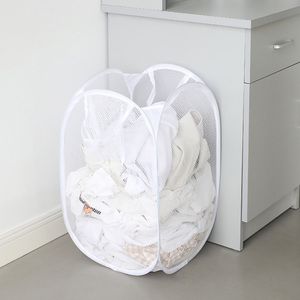 Cesto della biancheria <span class=keywords><strong>sporca</strong></span> a rete pieghevole con doppia stampa laterale grande capacità a doppio manico in rete cesto della biancheria sporco - Product Image 2