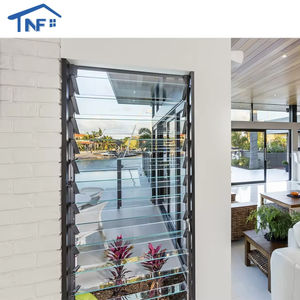 كوة عمياء من سبائك الألومنيوم للفيلا نافذة مصراع مقاوم لأشعة الشمس - Product Image 3