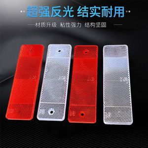 Autocollants d'avertissement réfléchissants, adhésifs rouge et blanc, 100 pièces, pour véhicules d'ingénierie de sécurité latérale arrière de camions - Product Image 4