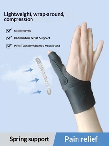 Manchon de protection pour le <span class=keywords><strong>pouce</strong></span> et le poignet en spandex, gaine de protection du tendon, pour le badminton, protection de l'articulation du poignet, soutien de <span class=keywords><strong>rééducation</strong></span> - Product Image 2