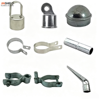Accessoires pour clôtures à mailles, embouts de poteaux en acier galvanisé, bandes de tension, embouts de rail, fournisseur de quincaillerie pour portails