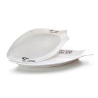 Assiettes à dîner en mélamine blanche, 15.5 pouces, design personnalisé, panama, livraison gratuite