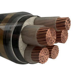 Чистая Медь XLPE/ПВХ изоляционный бронированный кабель 4 ядра низкого напряжения 25 мм-240 мм размеры для строительства для поставщиков - Product Image 1