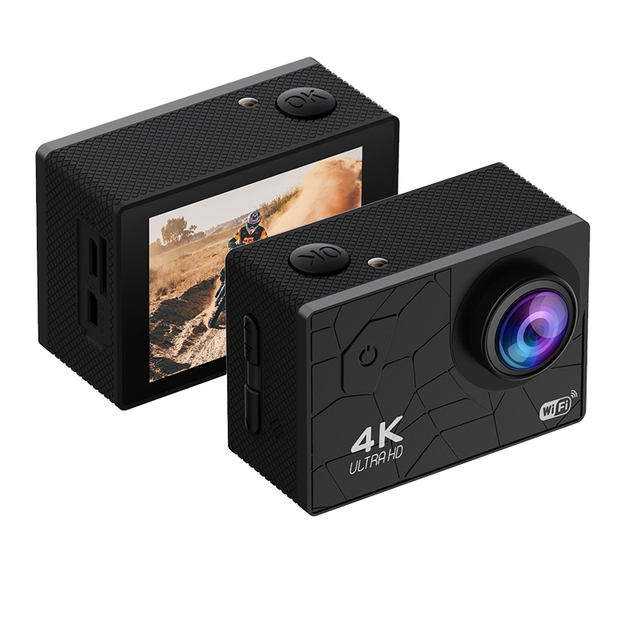 Private Model New Sports Camera 4K CMOS Digital Camera Outdoor Diving DV 3C Cross-Border Anti-Shake Waterproof IP68 2.0" Screen