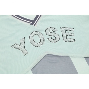 Custom Women's Basketball Jersey Graphic Rhinestone Print Tank Top V-Neck Slim Fit <b>Polyester</b> <b>TShirts</b> Street Wear Cropped Top - Product Image 5