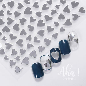 Pegatinas <span class=keywords><strong>de</strong></span> <span class=keywords><strong>uñas</strong></span> <span class=keywords><strong>2022</strong></span> AHA, adhesivo <span class=keywords><strong>de</strong></span> corazón <span class=keywords><strong>de</strong></span> sueño, amor, colorido, dorado, plateado, 2d, decoración <span class=keywords><strong>de</strong></span> <span class=keywords><strong>uñas</strong></span> - Product Image 1