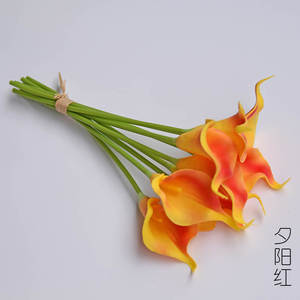 Fleurs artificielles de lys blancs en PU de haute qualité, toucher réaliste, pour la décoration de mariage, la fête des mères, Thanksgiving - Product Image 6