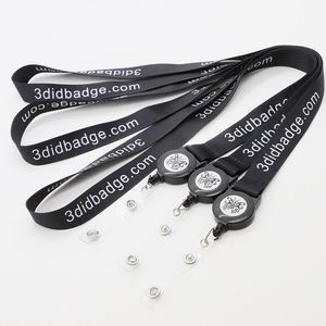 Polyester Lanyard Heat Transfer Printing Logo Event Conference Holder Breakaway <b>Buckle</b> Retractable Reel Strap Lanyard - Product Image 1