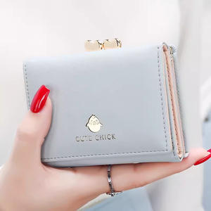 Hot Selling Mini Schattige Portemonnee Pu Lederen Kaarthouder Modieuze Vrouwen Schattige Cartoon Korte Portemonnee - Product Image 6