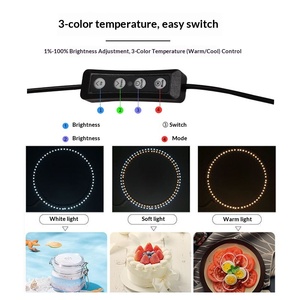 Luce di Riempimento per <span class=keywords><strong>Studio</strong></span> Fotografico con Box Luminoso in Fibra di Vetro LED RGB Pieghevole per Fotografia di Prodotti su Piccola Scala per <span class=keywords><strong>E</strong></span>-commerce - Product Image 2