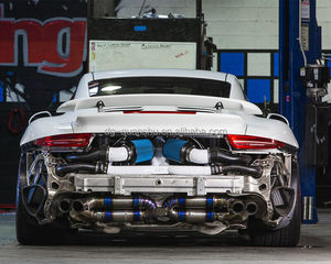 Silenciador de Escape de Titanio y Acero Inoxidable para Porsche <span class=keywords><strong>911</strong></span> <span class=keywords><strong>Turbo</strong></span> / <span class=keywords><strong>Turbo</strong></span> <span class=keywords><strong>S</strong></span> 991.1 <span class=keywords><strong>991.2</strong></span> - Product Image 5
