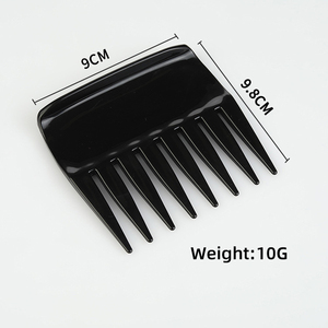 Peigne <span class=keywords><strong>afro</strong></span> en plastique avec logo personnalisé, peigne <span class=keywords><strong>afro</strong></span> antistatique à dents larges, peigne à fourche pour hommes, <span class=keywords><strong>brosse</strong></span> à <span class=keywords><strong>cheveux</strong></span> lisse à barbe de poche - Product Image 3
