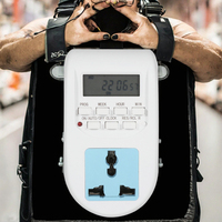 110V Digitaler Timer-Schalter Mini 12/24 Stunden wöchentlich Programmier bare Zeit buchse Elektronische Zeit steuerung für Küchengeräte US