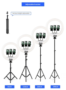 Anneau lumineux LED de 18 pouces <span class=keywords><strong>pour</strong></span> photographie et TikTok, grand anneau lumineux de beauté de 18 pouces avec trépied <span class=keywords><strong>pour</strong></span> maquillage - Product Image 6