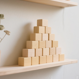 Petits cubes de bois naturel non finis, blocs en bois carrés pour projets artistiques DIY, décoration artisanale, fournitures pour fêtes - Product Image 4