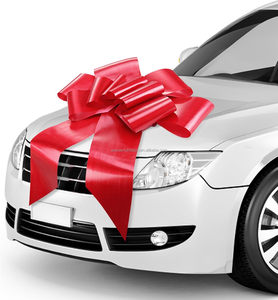 Énorme arc de voiture arc rouge 23 30 pouces grand arc d'emballage <span class=keywords><strong>cadeau</strong></span> pour grande décoration de <span class=keywords><strong>cadeau</strong></span> taille géante pour une utilisation intérieure extérieure 2 ventouses - Product Image 1