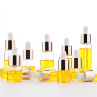 HOPECK-Mini flacons en verre de 3ml/5ml/6ml/7ml/10ml/15ml, collet ALU 13mm, bouchon compte-gouttes avec ampoule NBR/silicone/TPE mate/lisse