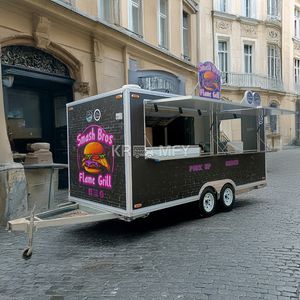 Chariot de vente ambulante en acier inoxydable 2025 pour hot-dogs, pizzas, petits cafés, glaces, restaurant, camion de restauration rapide mobile à vendre - Product Image 6