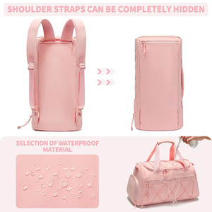 Bolsa Deportiva de Moda para Mujer, 40L, con Bolso Bandolera Pequeño, para Artículos Personales, Viajes, Mochila de Mano - Product Image 3
