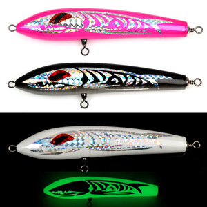 <span class=keywords><strong>Leurre</strong></span> <span class=keywords><strong>de</strong></span> pêche flottant en bois Weihai 19cm 70g 23cm 100g, non peint, pour eau salée, type <span class=keywords><strong>stickbait</strong></span>, pour la pêche à la traîne - Product Image 5