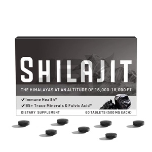 Complément Alimentaire Végétalien JBY pour le Soutien Immunitaire, la Gestion de l'Énergie et la Vitalité de la Peau, avec Shilajit, 85+ Oligo-éléments et Acide Fulvique en Comprimés - Product Image 1