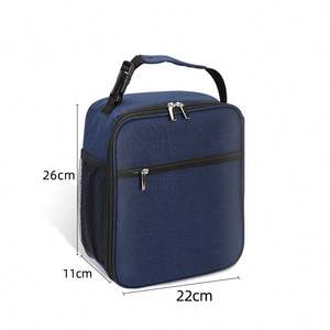 <b>Small</b> Simple School Office Travel Usage Lunch Box Waterproof Picnic Tote <b>Bag</b> <b>Cooler</b> Thermal Insulated Lunch <b>Bag</b> with Handle - Product Image 6