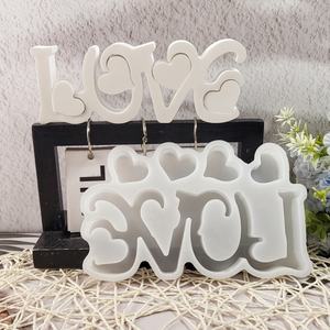 แม่พิมพ์เรซิ่นทำมือสำหรับงาน DIY ของตกแต่งสไตล์อินส์ แม่พิมพ์ซิลิโคนรูปหัวใจสำหรับตกแต่ง X0413 - Product Image 2