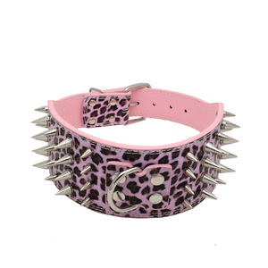 <span class=keywords><strong>Cuatro</strong></span> filas de púas anti-picadura de mascotas collar doble de anti-Descanso de cadena de perro suministros - Product Image 3