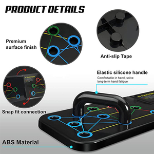 Jstar Set Multifunzione per <span class=keywords><strong>Esercizi</strong></span> Addominali e Push-up, Tavola Pieghevole per Fitness Domestico - Product Image 4