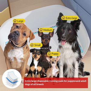 Puppy Pads Environmentally Friendly IP67 Waterproof Potty Training Aid Pet Urinal Pad Odor-absorbing Absorbent Non-woven <b>Fabric</b> - Product Image 3