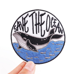 Logotipo personalizado puff abeja Tigre respaldo magnético toalla carta de transferencia de calor de corte por láser floral flor apliques bordado parche - Product Image 2