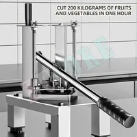 Machine à découper les légumes manuelle professionnelle en acier inoxydable, trancheuse à pommes de terre, pour frites, écologique, garantie 5 ans