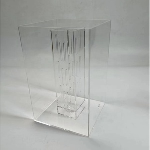 Dispensador <span class=keywords><strong>de</strong></span> Bebidas DIDUO <span class=keywords><strong>de</strong></span> 3 Galones, Ecológico, Acrílico, para Clubes Nocturnos, <span class=keywords><strong>con</strong></span> Base <span class=keywords><strong>de</strong></span> Bambú Elegante, Acabado Metálico Pulido, Compartimento para Hielo - Product Image 6