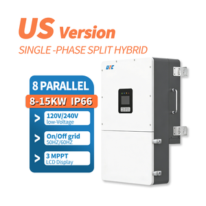 Inversor Híbrido de 12 kVA, Conexión a Red/Fuera de Red, 120v/240v, Versión Estadounidense, 3MPPT, IP65/IP66, Onda Sinusoidal Pura, Pantalla LCD, 8 Unidades en Paralelo, Sin Batería - Product Image 2