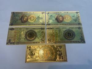 Uang kertas Foil emas 24K 1 & 100 Yuan hadiah bisnis Novel hadiah pesta kerajinan logam hadiah baru bisnis berlapis emas - Product Image 6